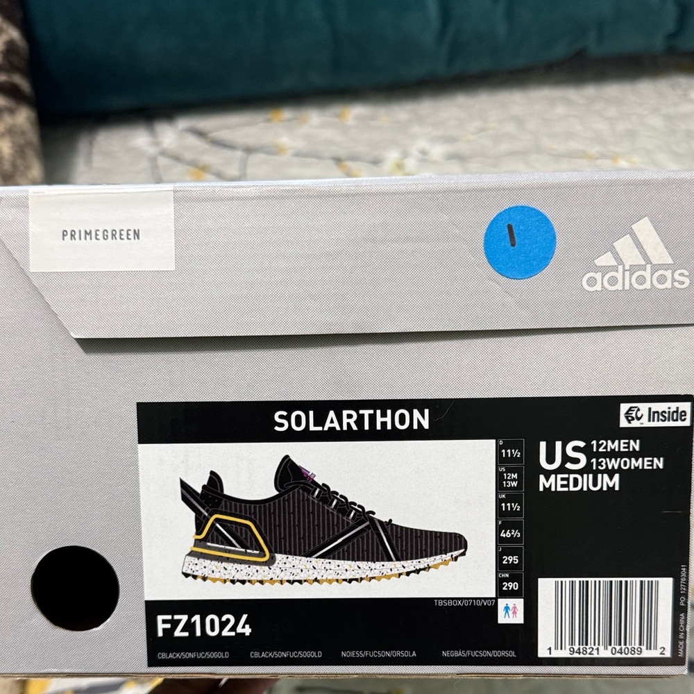 Adidas Solarthon Men's Black and Gold Sneakers